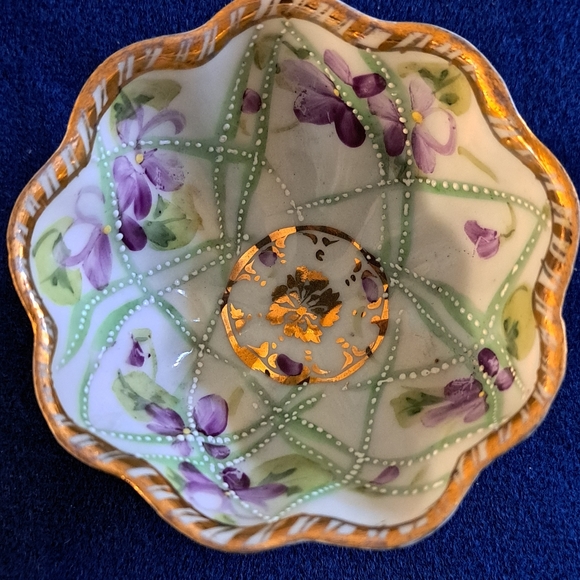 3 Vintage Nippon Footed Bowls - Picture 3 of 6